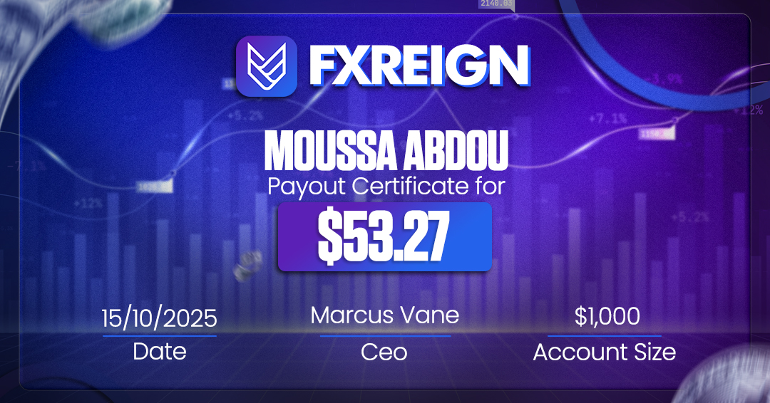Moussa Abdou payout certificate